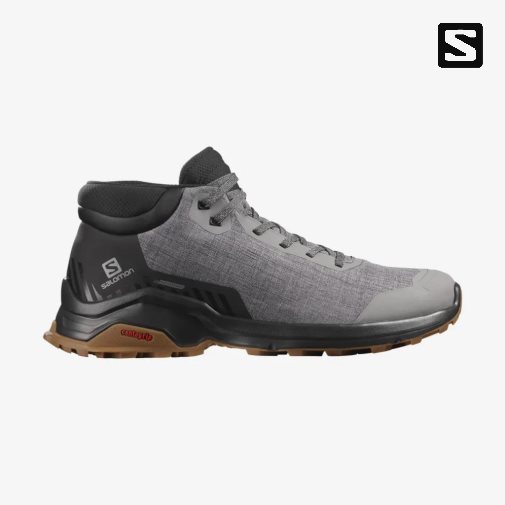 Grey / Black Salomon X Reveal Chukka CSWP Men's Winter Boots | IE KE0359